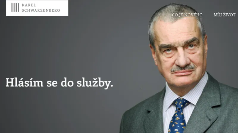 Prezidentský web Karla Schwarzenberga