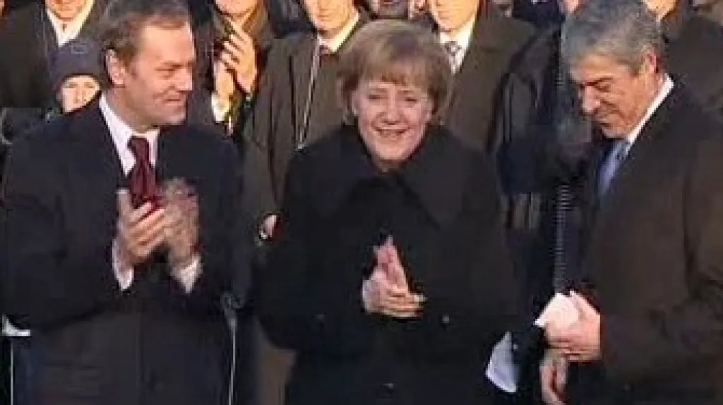 Angela Merkelová, Donald Tusk a José Barroso