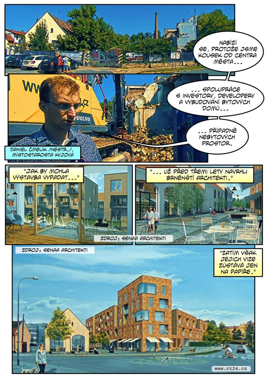 Vyhlášenou mlékárnu nahradí byty