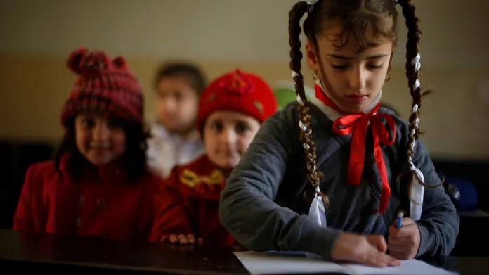Děti v mosulské škole