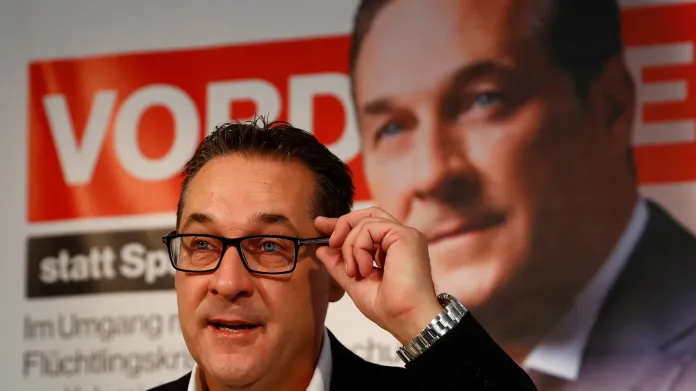 Předseda a volební lídr FPÖ Heinz-Christian Strache