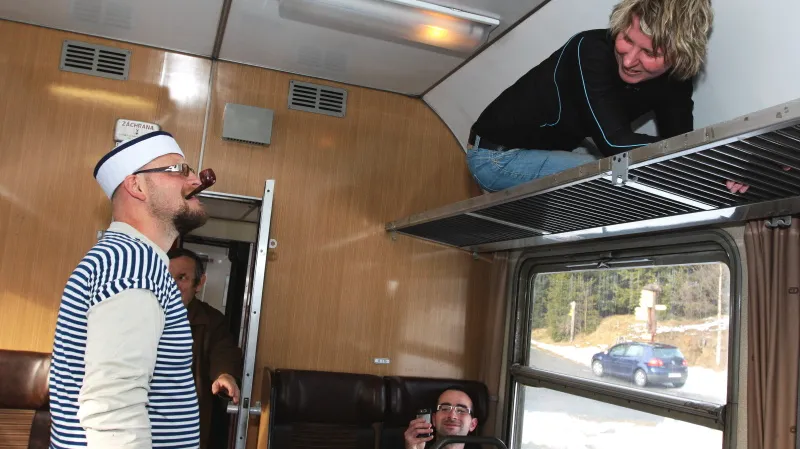 Z jízdy silvestrovského vlaku