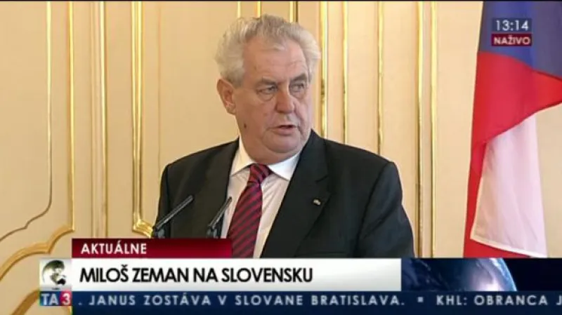 Brífink Miloše Zemana a Ivana Gašparoviče