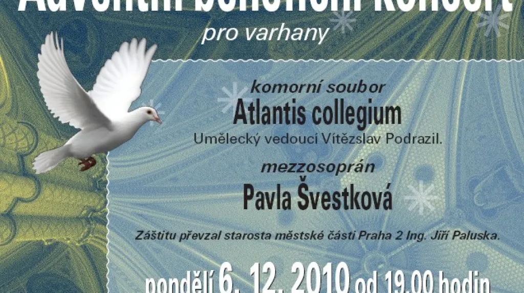 Pozvánka na Adeventní benefinčí koncert