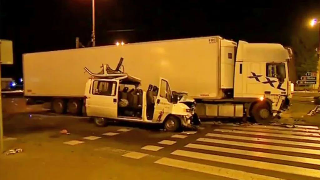 Nehoda česého minibusu v Polsku