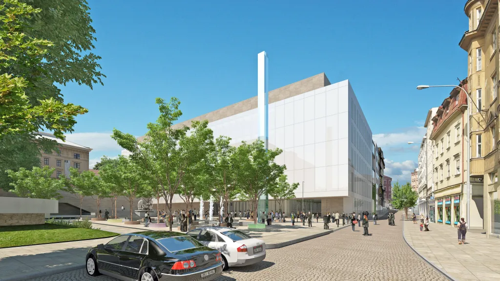 Vizualizace Janáčkova kulturního centra v Brně