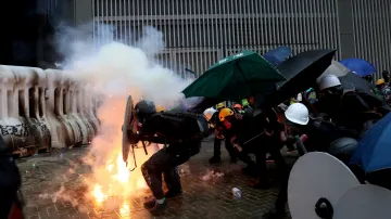 Protesty v Hongkongu