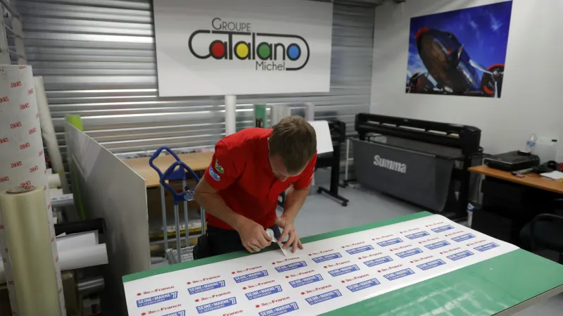 Opravená tiskárna v Dammartin-en-Goele