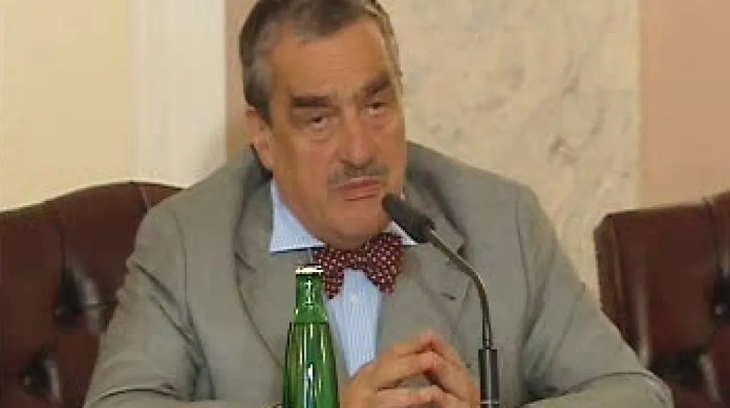Karel Schwarzenberg na TK po jednání vlády
