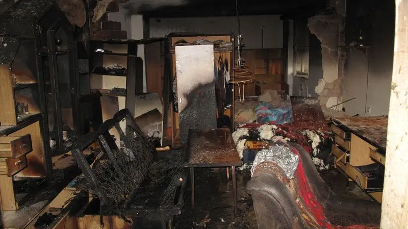 Plzeňský byt zničený výbuchem