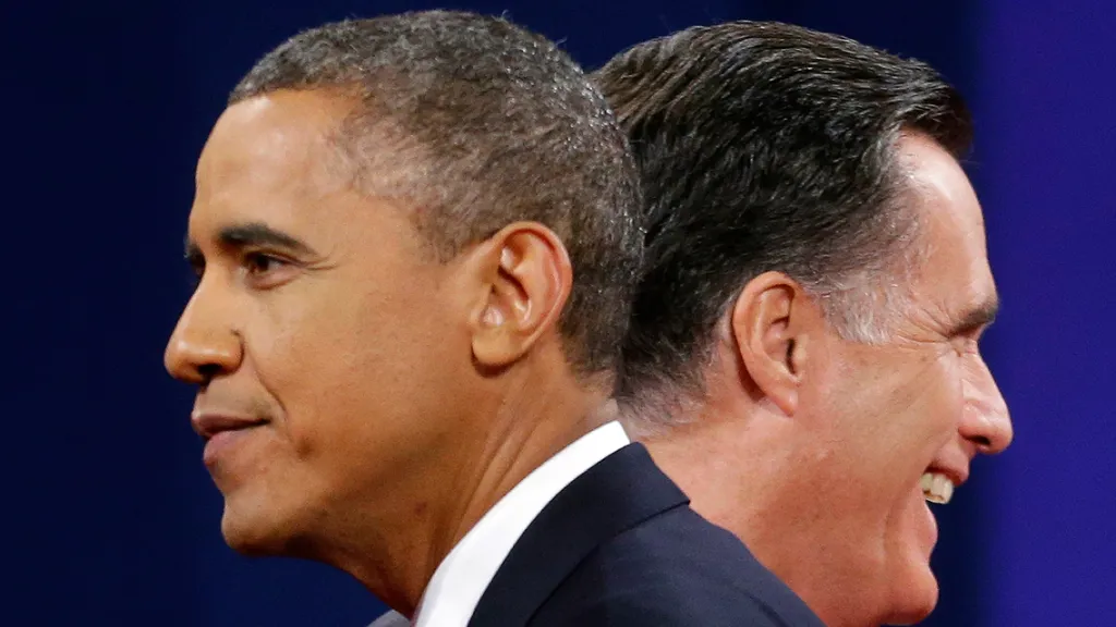 Mitt Romney a Barack Obama