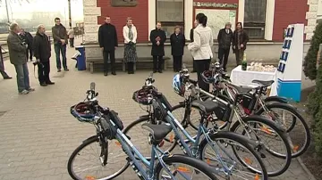 Otevření nové půjčovny kol