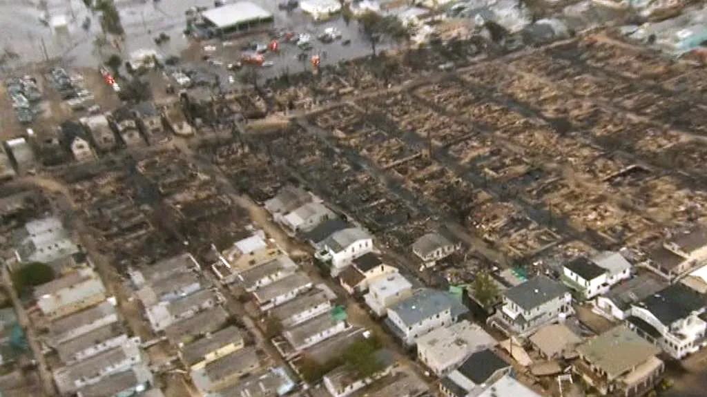 Zpustošená čtvrť Queens