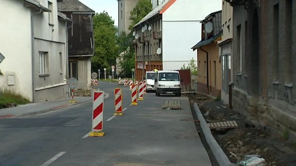 Horní ulice ve Frenštátu pod Radhoštěm