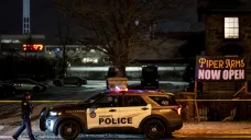 Policisté na místě činu v kanadském Torontu