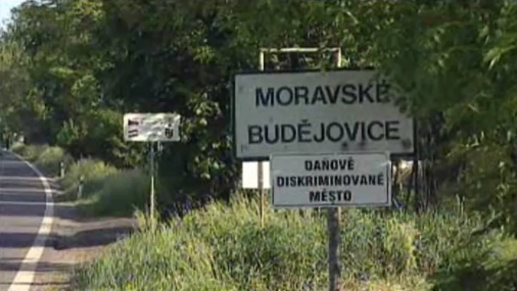 Vylepšená cedule Moravských Budějovic