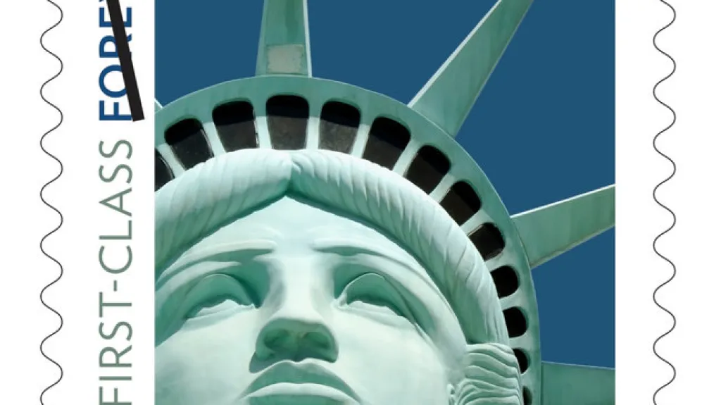 Socha Svobody na americké známce