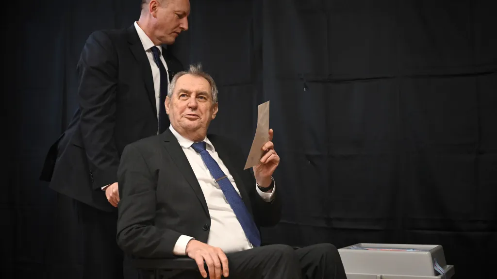 Miloš Zeman u voleb