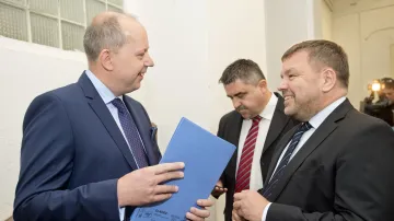 Bývalý poslanec ODS Marek Šnajdr (vlevo), 7. 9. 2017