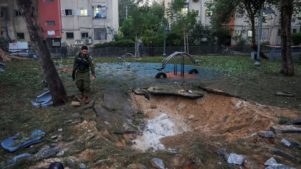 Izraelské město Jaffa. Místo, kam dopadla střela vypálená z Jemenu