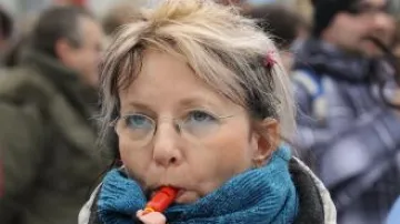 Demonstranti v Pardubicích