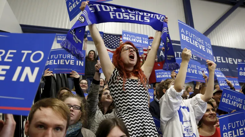 Příznivci Bernieho Sanderse