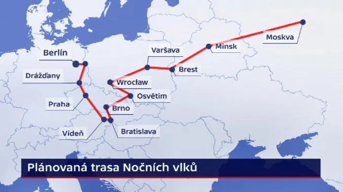 Události: Noční vlci vyrazili na cestu Evropou