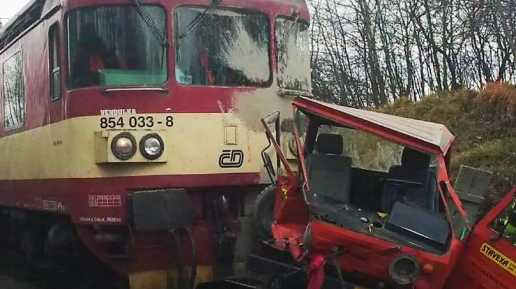 Střet vlaku s autem