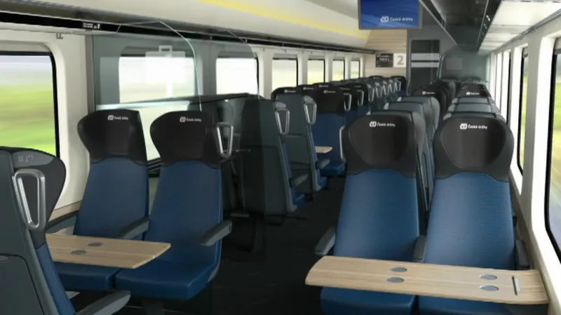Vizualizace vozu pro linku EC Praha – Budapešť
