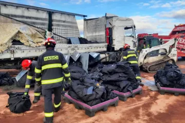 Dálnici D2 u Břeclavi blokoval havarovaný kamion