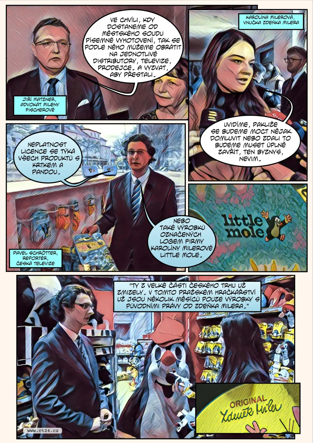 Komiks: Milerová prohrála spor o krtečka
