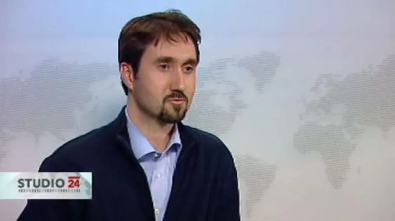 Režisér Tomáš Bouška ve Studiu ČT24