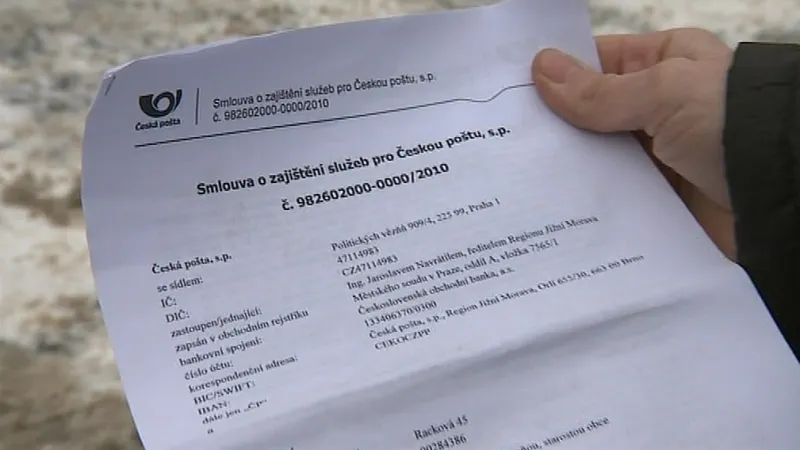 Smlouva, kterou Česká pošta nabízí obcím