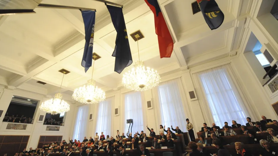 Ustavující zastupitelstvo statutárního města Ostrava po volbách v roce 2010.