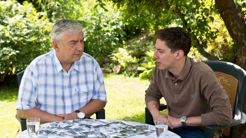 Miroslav Donutil a jeho syn Martin v pořadu Tajemství rodu