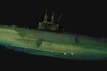 Více než stoletý vrak americké ponorky ukázaly nové záběry
