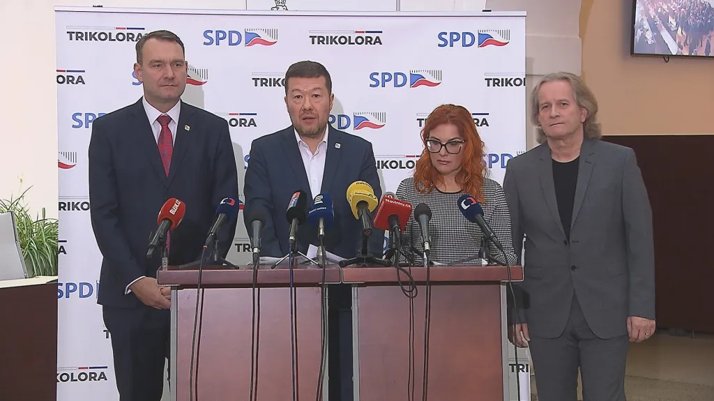 Představitelé SPD a Trikolory