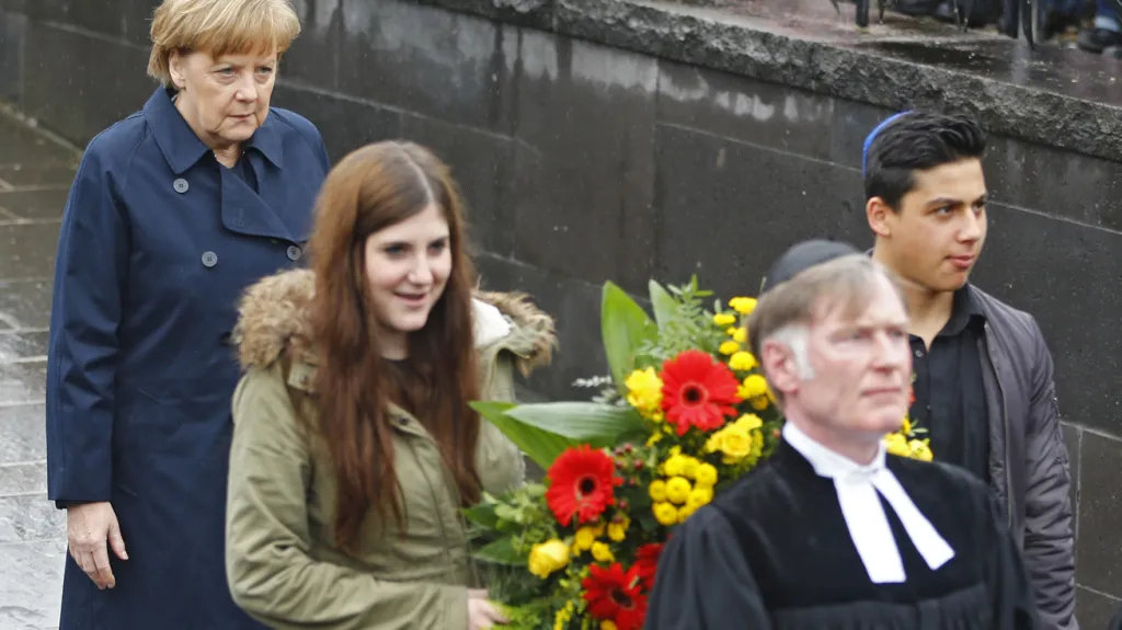 Angela Merkelová v Dachau