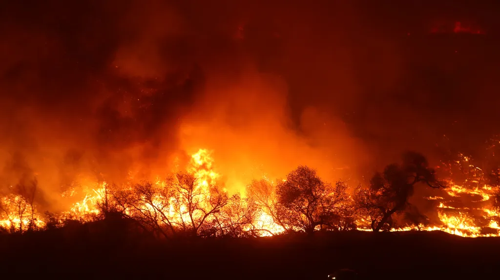 Požáry v Kalifornii
