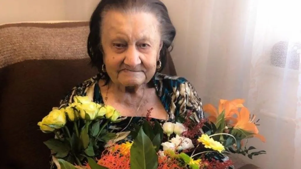 Marie Schwarzová v den 109. narozenin