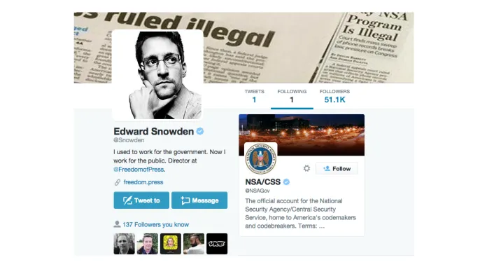 Twitter Edwarda Snowdena