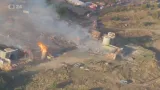 Letecké záběry požáru na Barrandově – iReportér – Miroslav Kovář
