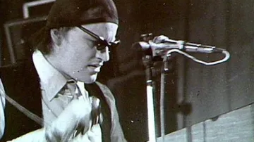 Michael Kocáb při koncertu Pražského výběru (1982)