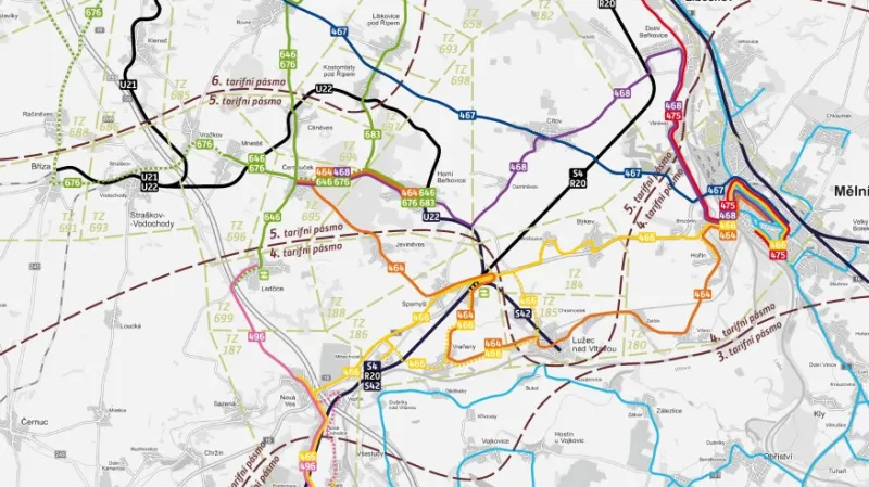 Propojení dopravních systémů v okolí Roudnice