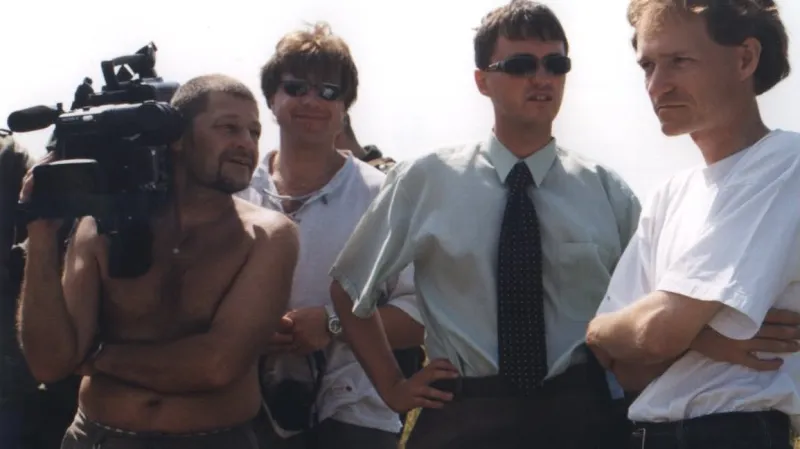 Petr Hvižď se zpravodajským štábem