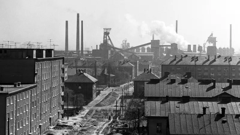 Důl Hlubina a okolí v roce 1961