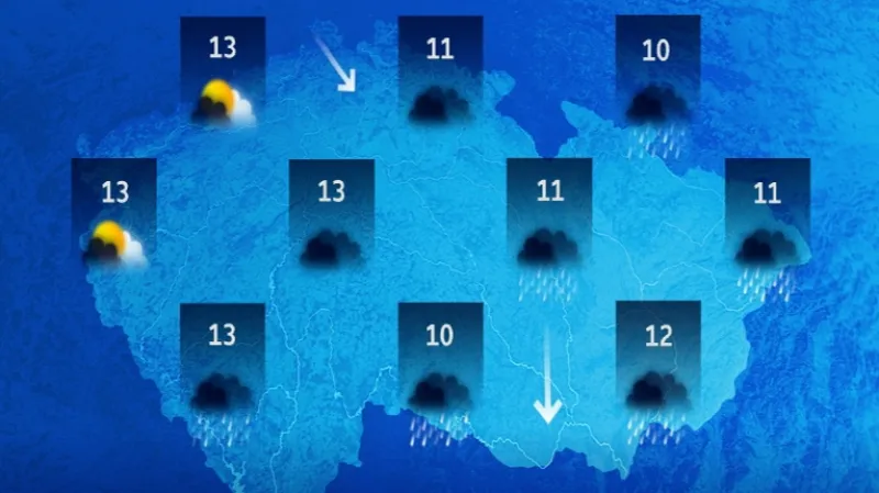 Předpověď na čtvrtek 15. 5.