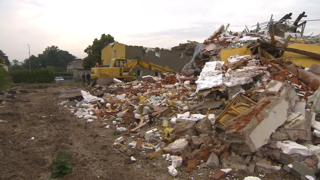 Zbytky ubytovny ve Starých Ždánicích