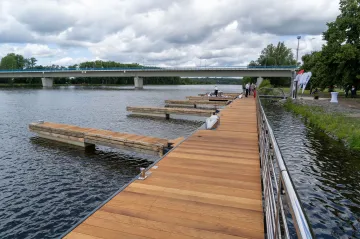 V Brandýse nad Labem začala stavba veřejného přístaviště pro malé rekreační lodě
