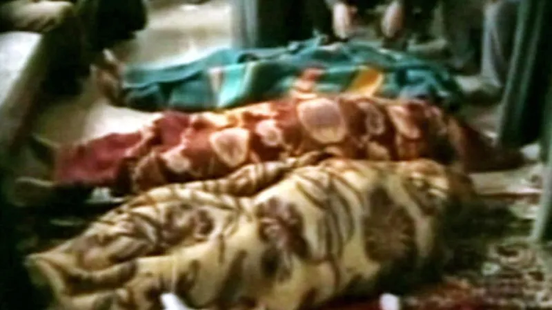 Oběti masakru v irácké Hadíse